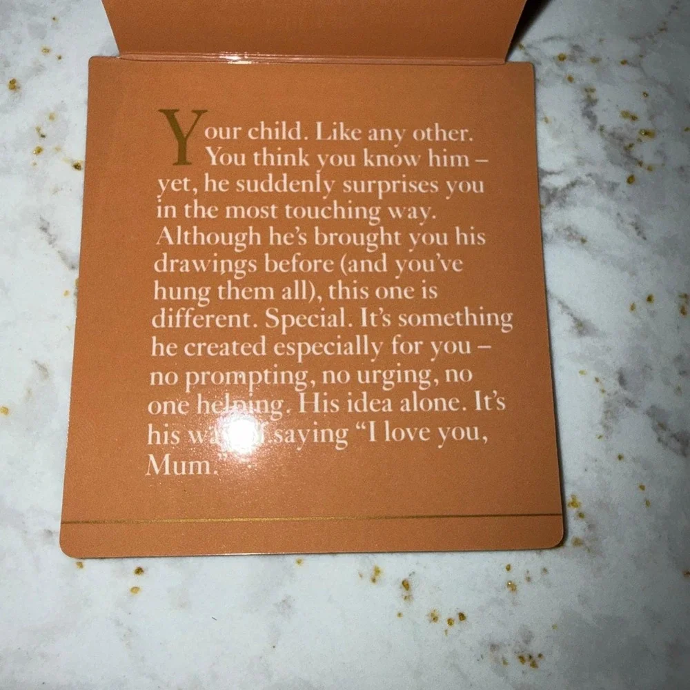 Avon Special Memories Plate Creation of Love Mother's Day 1986 Gold Porcelain